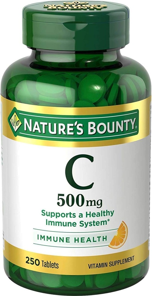 Nature's Bountyの純粋なビタミンC 500のmgは250のタブレットを錠剤にします(3のパック)
