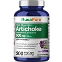 NusaPure Artichoke 20:1 エキス、600 mg 12,000mg 200 Veggie キャップ相当(非GMO、グルテンフリー)