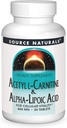 源のNaturalsのアセチルLカルニチン及びアルファリポ酸650mg - 30のタブレット