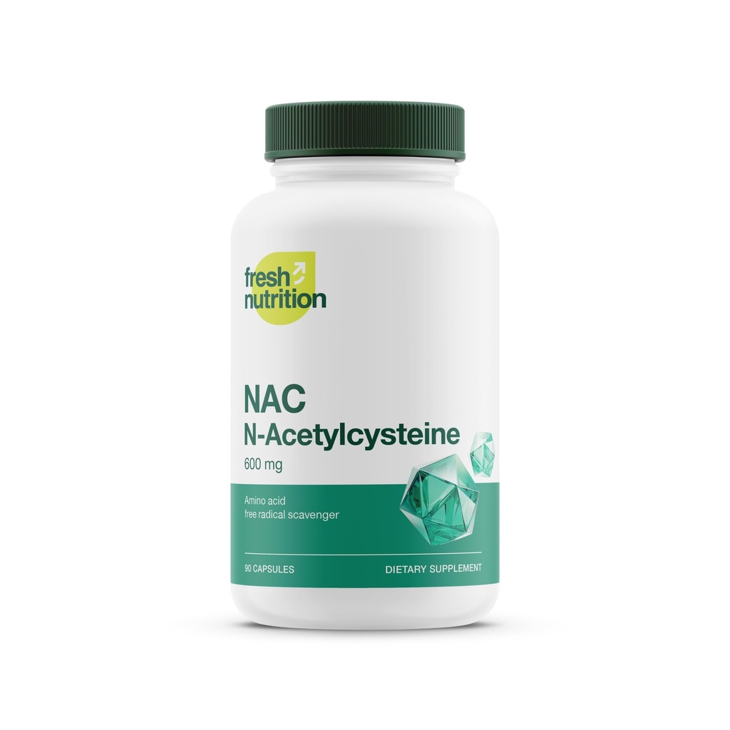 NACサプリメント - Nアセチルシステイン - 高用量600mg - アミノ酸 - ビーガンフレンドリー - 純粋なNACパウダー - 90カプセル