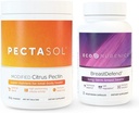 EcoNugenics Promotes Breast Health & Cellular Support - BreastDefend 30 Capsules + PectaSol-C Modified Citrus Pectin 454 Grams Bundle