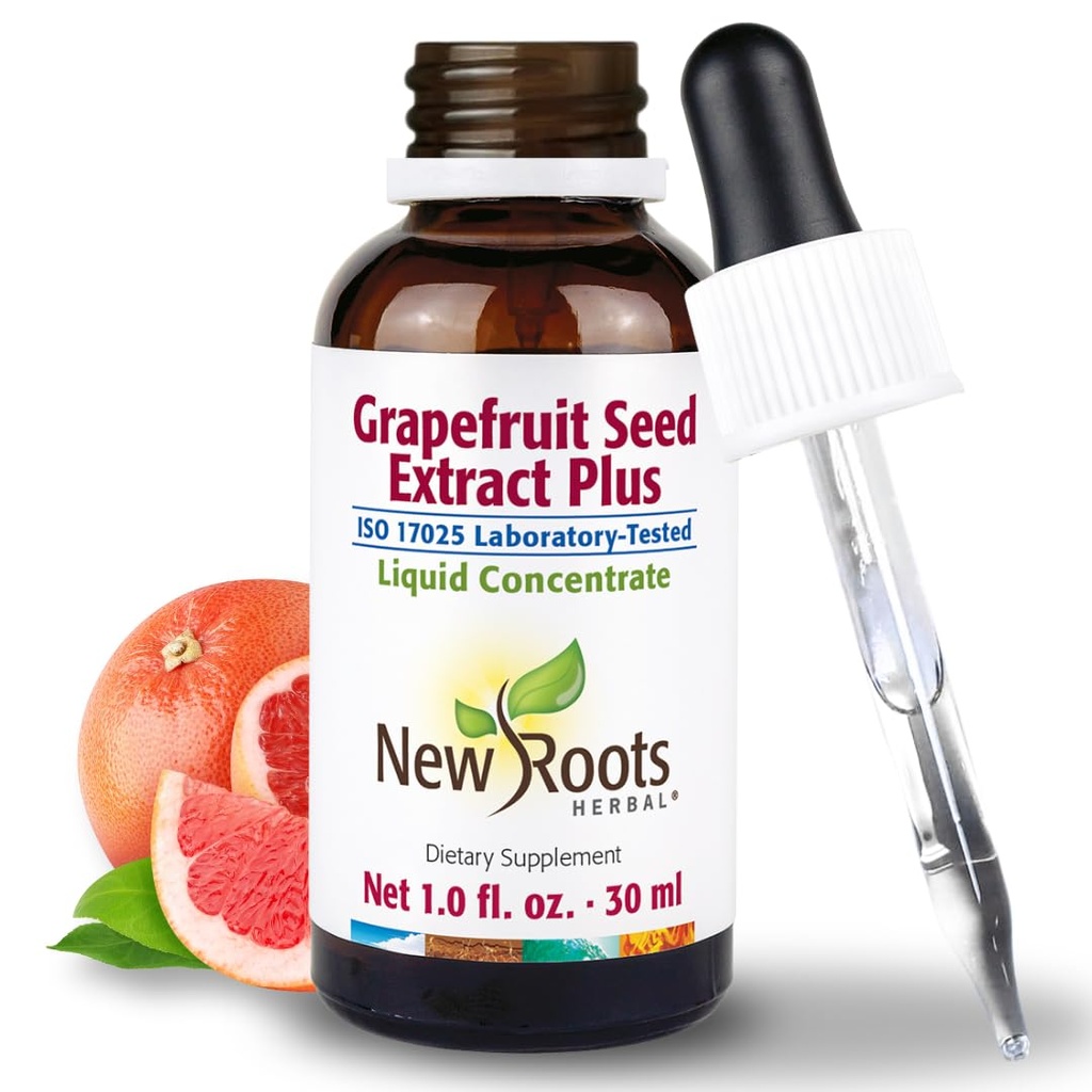 NEW ROOTS HERBAL グレープフルーツ シード エキス シンチャー(30ml) | 高濃度液滴 | グルテンフリー・非GMO | GMP認定