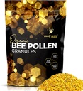 Bee Pollen Granules 第三部テスト済み、1 Lbs。 - Bee Pollen for Women、Keto-Friendly Super Food Supplements - 免疫サポート、エネルギーブースト、消化ウェルネス