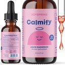 JoySpring Calmify Magnesium Citrate Liquid for Kids - Sugar-Free, Gluten-Free Calming Supplement with Chamomile - Natural Support for Kids & Teens (1 fl oz) 30 Servings