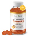 砂糖の自由なビタミンD3 K2のグミー - ビタミンD3のグミー5000 IU+K2 MK7 80 mcg、K2 D3のビタミンの補足の大人、Benes、免疫、中心、気分、グルテンフリー、非GMOの自然なピーチの味のためのビタミンD K2