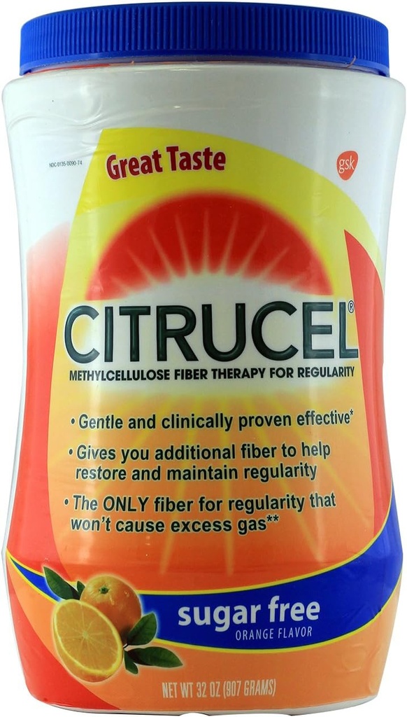 規則性オレンジ味のためのCitrucelのMethylcellulose繊維の療法32oz