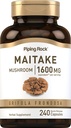 パイピングロック舞茸エキス | 1600mg | 240カプセル | ハーブサプリメント | 非GMO、グルテンフリー