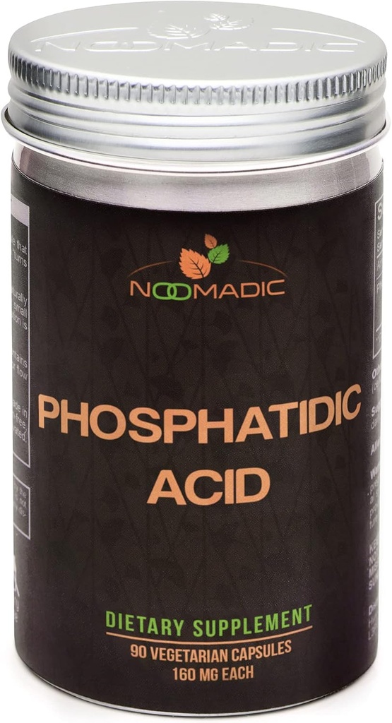 Phosphatidicの酸(PA)、90カプセル  各160mgは50%のPhosphatidicの酸に標準化しました