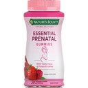 Nature's Bounty Optimal Solutions エッセンシャル Prenatal Gummies, Folic acid and Iodine, Omega 3 と DHA, 50 カウント, 25 総サービング