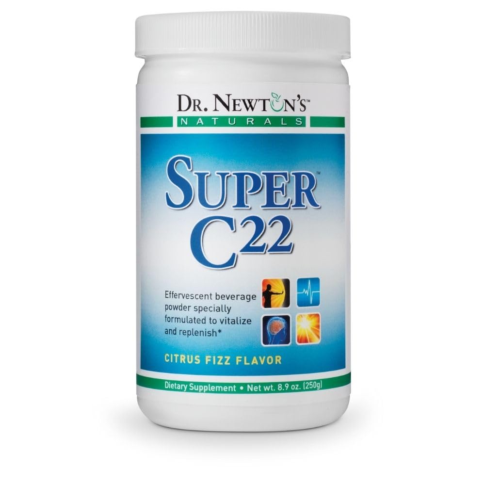 Dr. ニュートンのナチュラルズスーパーC22発泡ビタミンCのFizzyパウダードリンクミックス22ビタミンCの天然由来 - 1500mg - 8. オンス缶