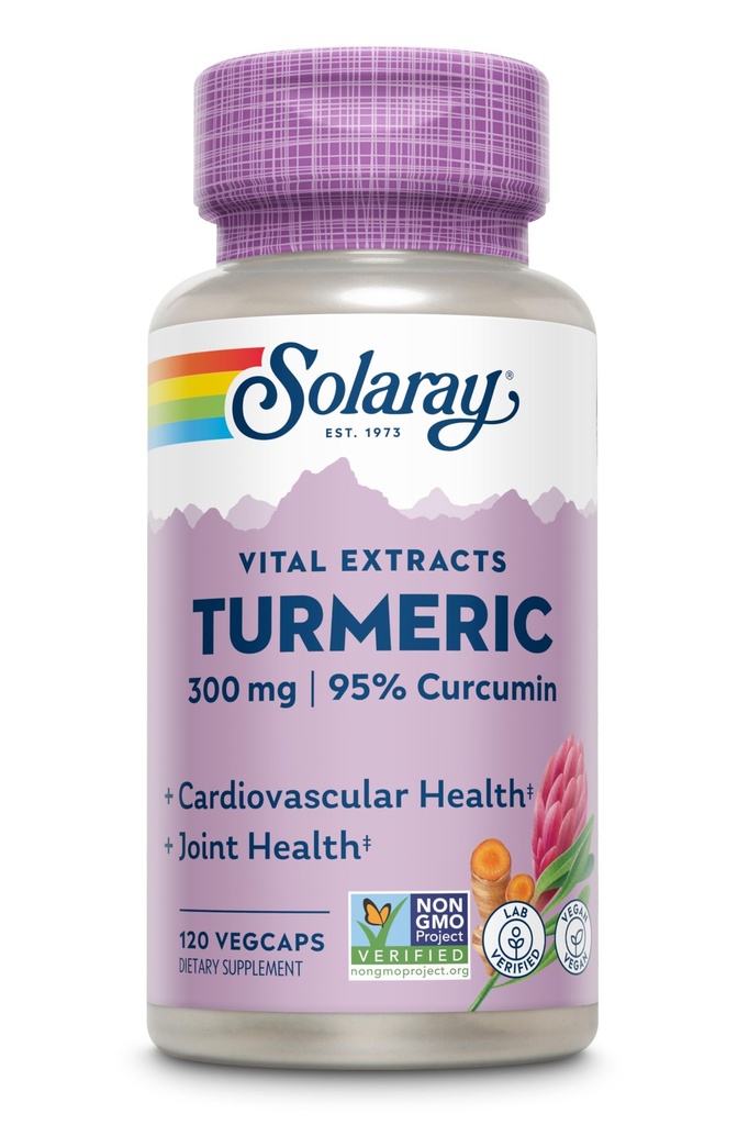 Solarayは、効力ターメリックルートエキス300mg VCapsules、120カウントを保証します