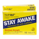 HealthA2Z® Stay Awake | 200mgカフェイン | カフェイン付警戒 | 16Tabelts(48錠合計)の3パック | マキシム強度
