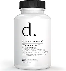 Glucosamine with Chondroitin & MSM Joint Supplement - Joint Support Supplement for Men & Women’s Mobility & Flexibility - 180 Capsules, Youthflex Glucosamine Complex, Made in The USA