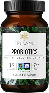 トルバニプロバイオティックサプリメント | 30 サービング | 15 Billion CFU | 15 Diverse Strains for Digestive, Immune & Brain Health Support | シェルフ・ステーブル・ヴィーガン・カプセル・ヴィーガン・カプセル | Non-GMO