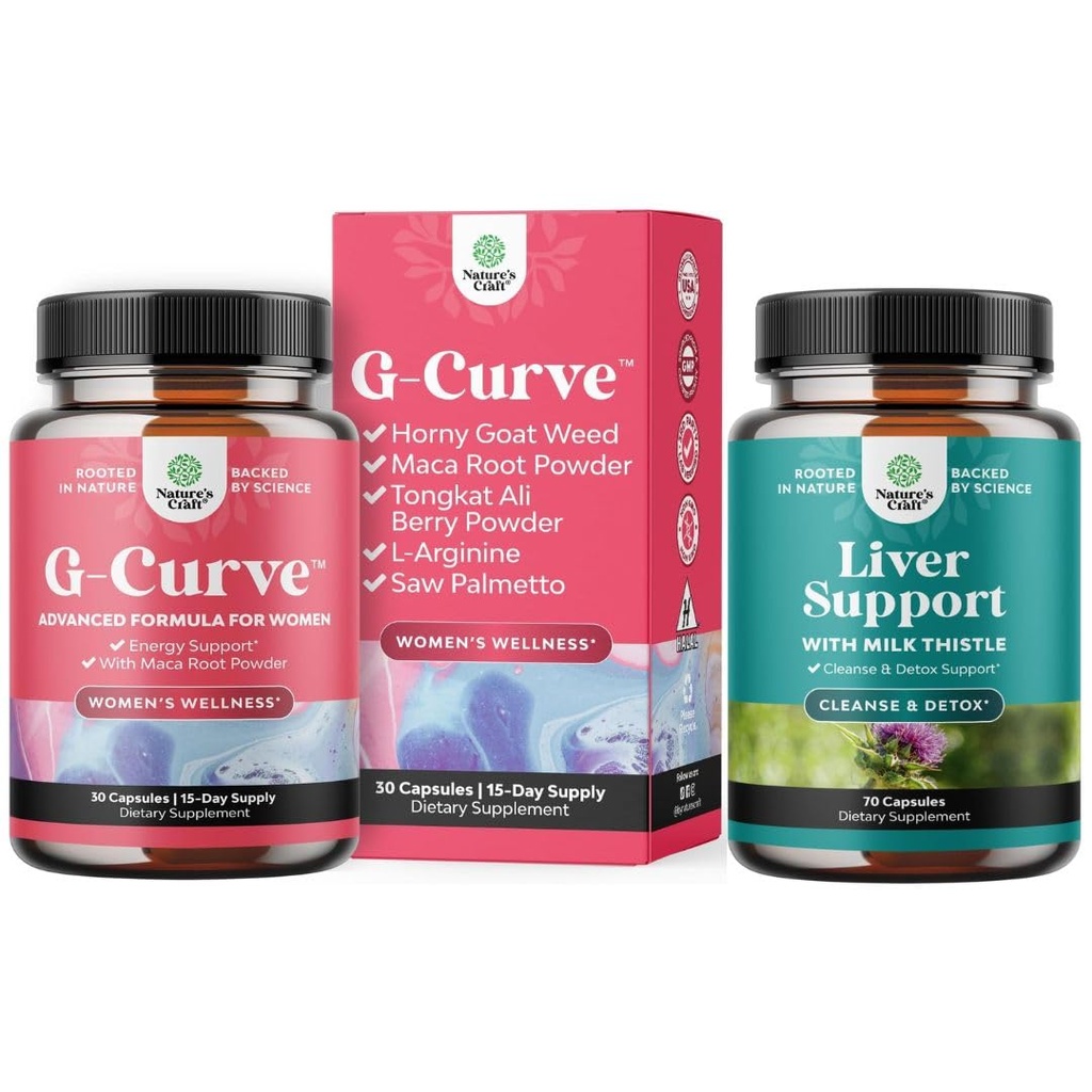 女性のためのG Curveの角質ヤギの雑草の束-高められたエネルギー気分の性能および草の肝臓サポート ミルクのアザミの補足のDandelionの根、コリン、ビートルート及びアーティチョークのエキス
