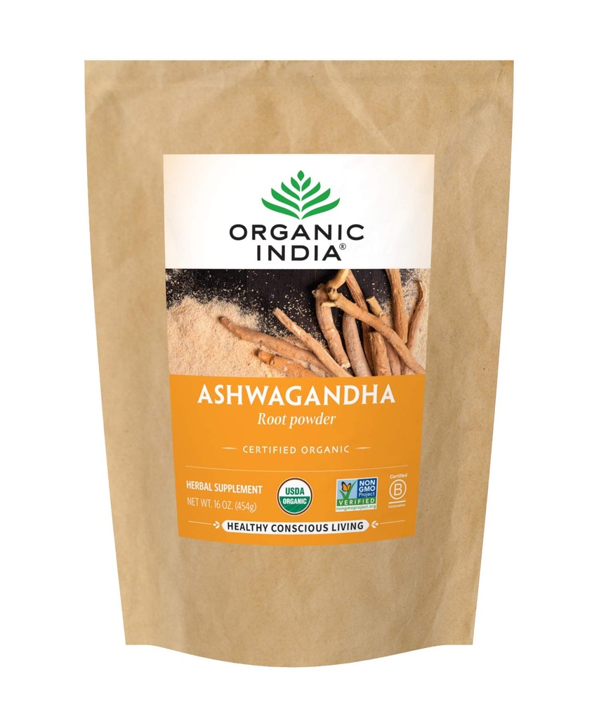 オーガニックインドアッシュワガンダパウダー - Ashwagandha Rootパウダーバルク、ハーブサプリメント - ビーガン、グルテンフリー、コーシャ、非GMO、ストレス救済、エネルギー、および睡眠をサポート - 1lbバッグ