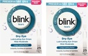 Blink Tears 防腐剤無料潤滑アイドロップ、即時およびドライアイ、25 Sterile シングルユースバイアル、0.01 FL OZ(0.4 mL) 各(パッケージ 2)
