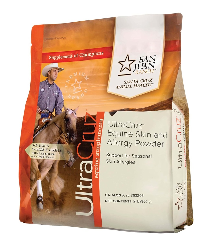 UltraCruz-sc-363203 Equineの皮および馬のためのアレルギーの補足、2つのlb、粉(82の日の供給)