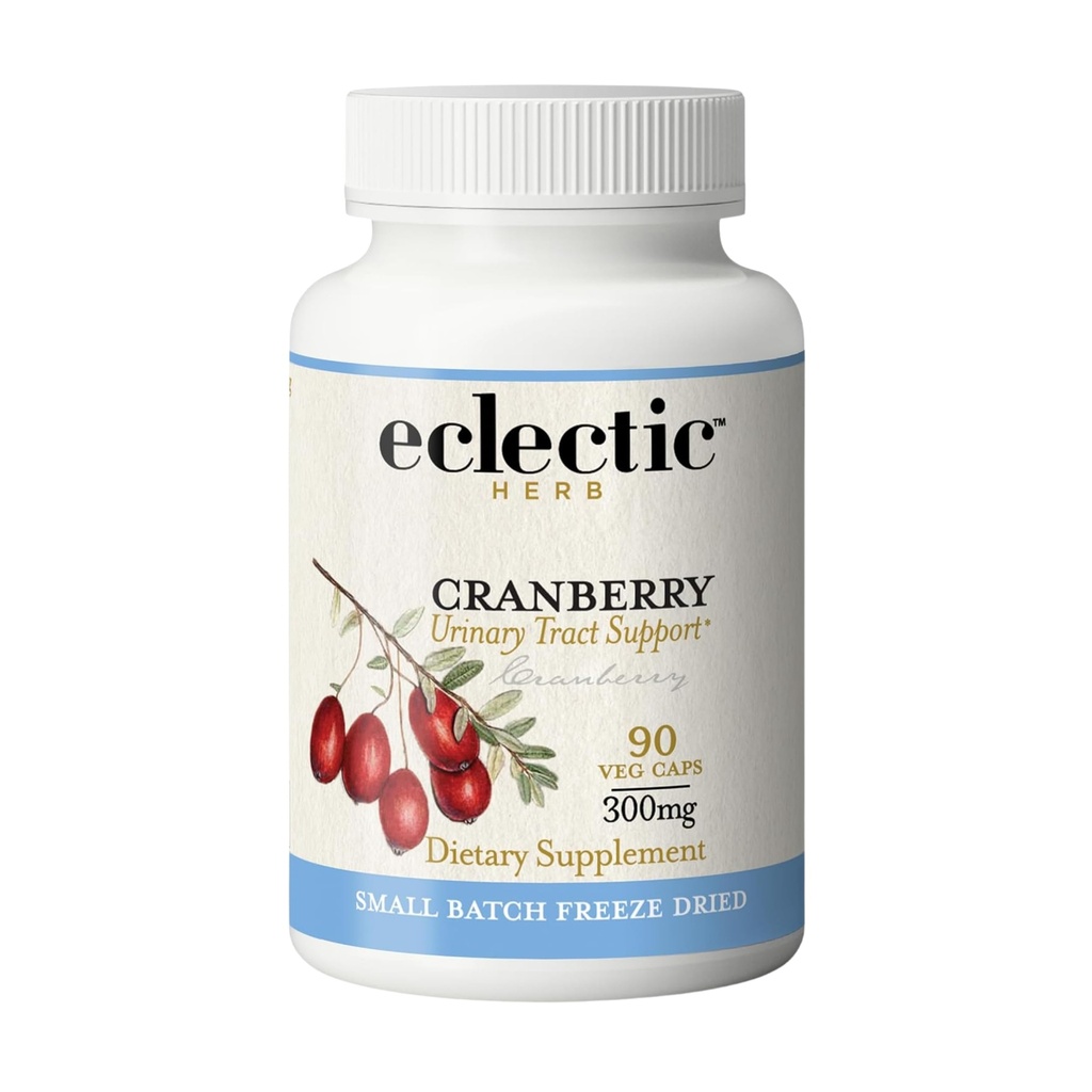 ECLECTIC INSTITUTE 生鮮凍結乾燥非GMOクランベリー | 尿路サポート | 90 CT (300 mg)