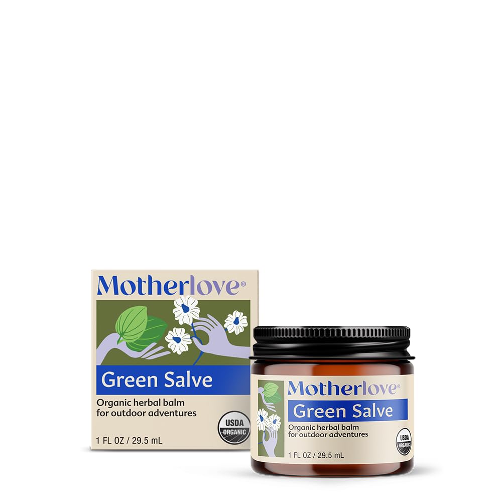 マザーラブグリーンサーブ(1oz)ファミリーフレンドリー屋外アドベンチャー軟膏からソオザスキン - USDA Organic