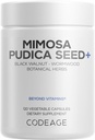 Codeage Organic Mimosa Pudica Seed Capsules - Mimosa Pudica Seeds サプリメント - ブラックウォールナット、クローブ、Vidanga、Neem、BioPerine - オールインワン - 敏感な植物の丸薬 - 非GMO&ビーガン - 120カプセル