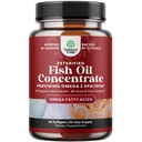 Omega 3 魚油サプリメント - EPA DHA 魚油オメガ 3 免疫ブースター ビタミンとサプリメント - 泥炭のない 2000 泥炭の肝臓サポートと PMS 救済サポートのためのサービングあたり mg