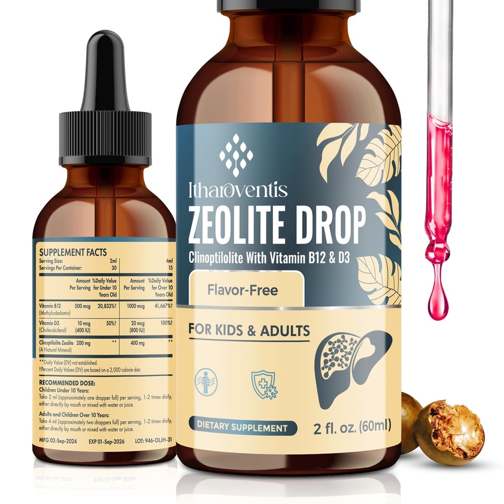 ゼオライト液ドロップ、2 Fl Oz