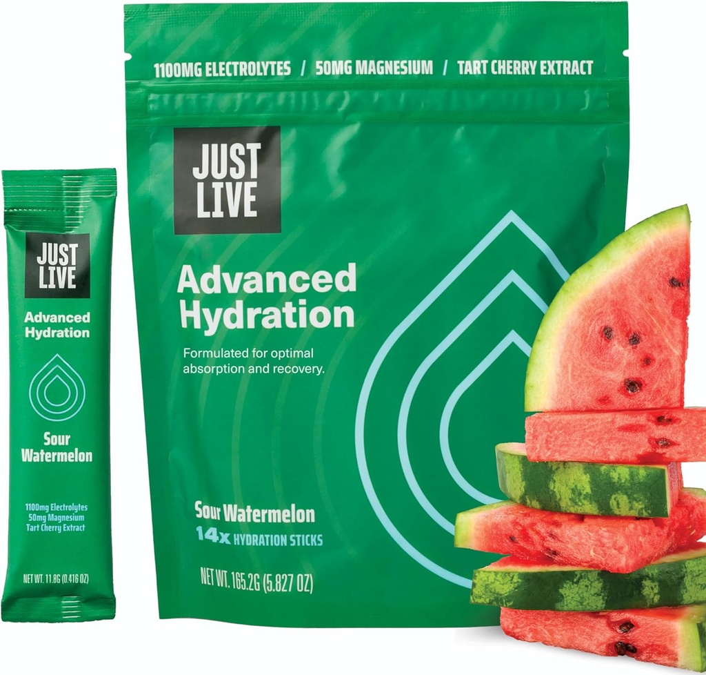 ちょうど生きている高度のHydration -酸スイカ、電解物の飲み物の組合せ、タルトのチェリーのエキス、サポート回復及び吸収、低い砂糖、14のパック