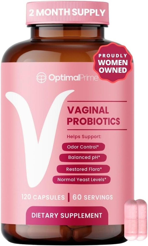 Prebiotics、クランベリーのエキスおよびLactobacillus Probioticのブレンドが付いている女性のための最適プライム腟のプロバイオティクスは、健康な腟のFlora、臭気制御、pHのバランス、2か月の供給、120のカプセルを支えます