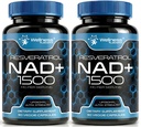 ウェルネス LABSRX NAD の補足、1500mg - Liposomal NAD+ Resveratrol、NAD Plus Boosting - サポートセルラーヘルス、スタミナ&ヘルシーエイジング - 超強度カプセル、米国製 - 2パック