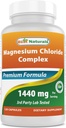 ベストナチュラルマグネシウム塩化物(Cloruro De Magnesio)コンプレックス1440 mg/サービング - 120カプセル