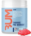 RAW Pre Workout Powder、Tavage(5 Peat、Red Gummy) - Chris Bumstead Sports Nutrition Supplement for Men & Women - Cbum Pre Workout、Hydration、メンタルフォーカス&エネルギー - 40 サービング