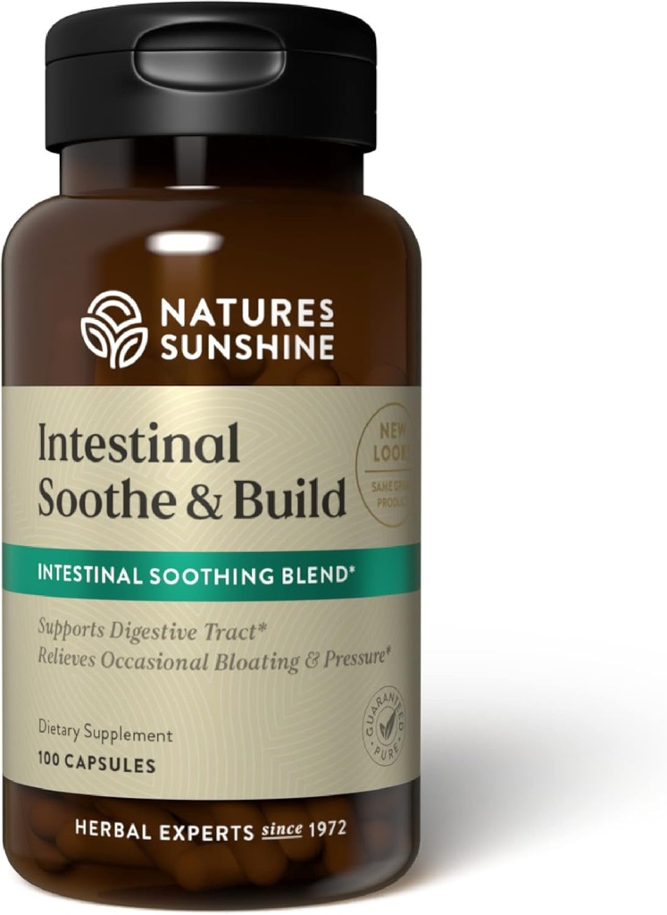 Nature's Sunshine Intestinal Sootheとビルド100カプセル