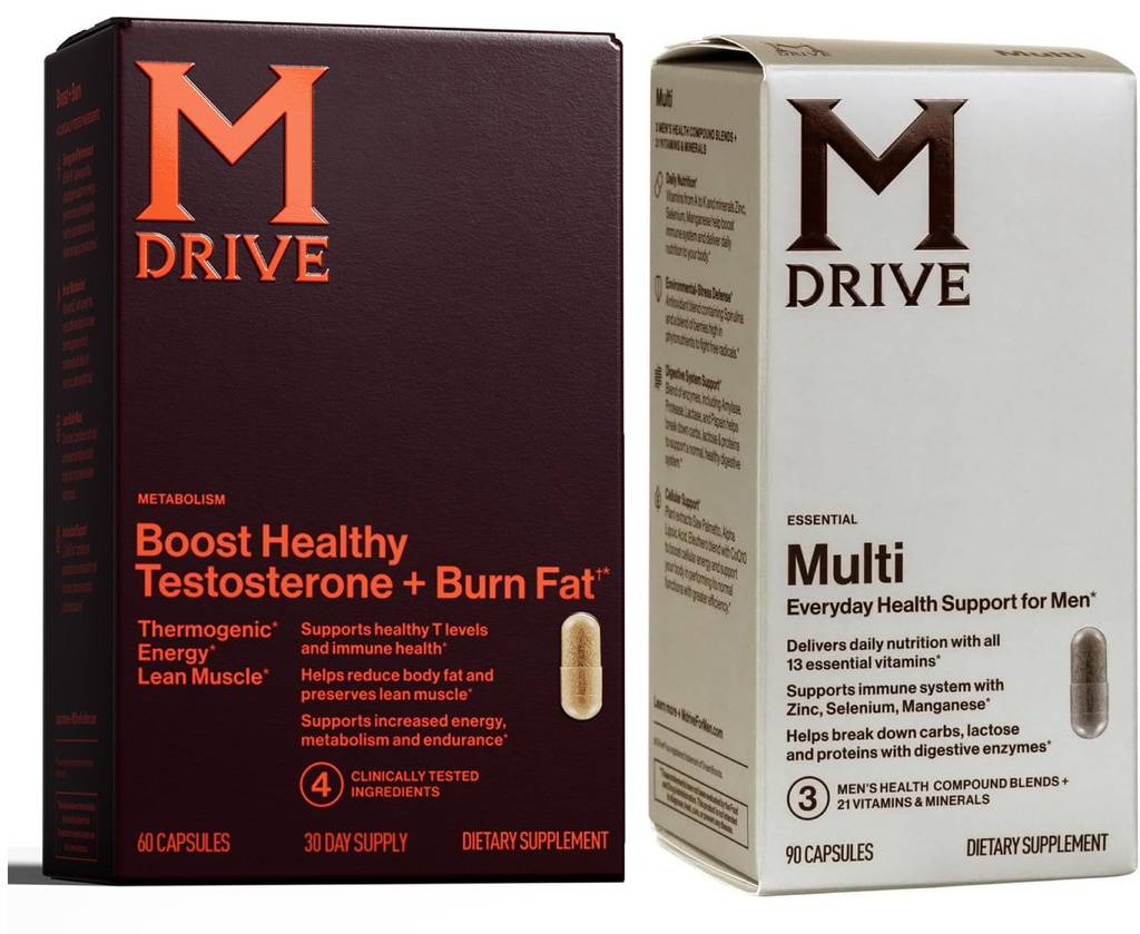 Mdriveマルチビタミンブーストとバーン