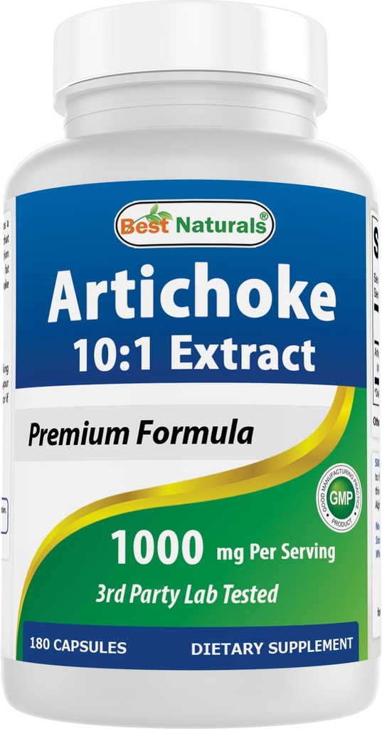 ベストナチュラルアーティチョークエキス1000mg/サービング3rdパーティラボテスト - 180カプセル