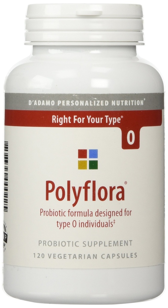 D'Adamo の個人化された栄養の Polyflora O、120 の計算