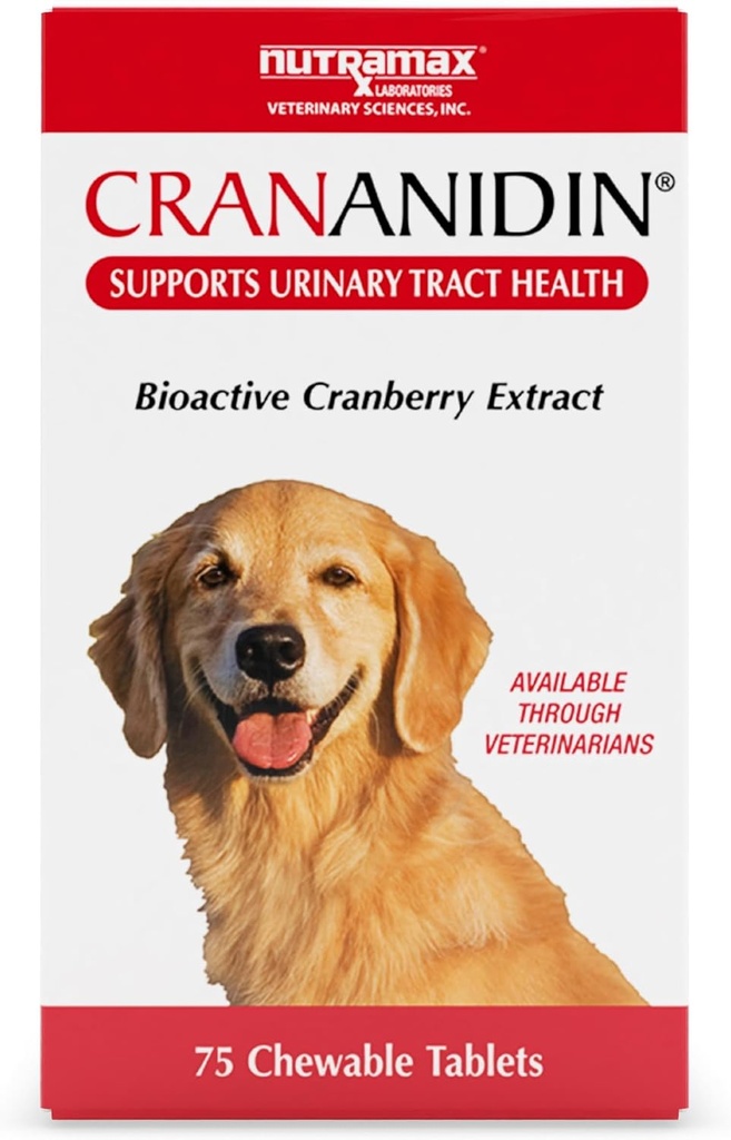 Nutramaxの実験室のCrananidinクランベリーのエキスの犬、75のChewableのタブレットのための尿路の健康の補足