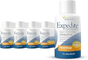 Medtrition Expediteの液体のコラーゲン、ピーチ・マンゴ、2 Fl Ozのパック48 - 全般、整形外科及び化粧品の外科回復のための栄養サポート