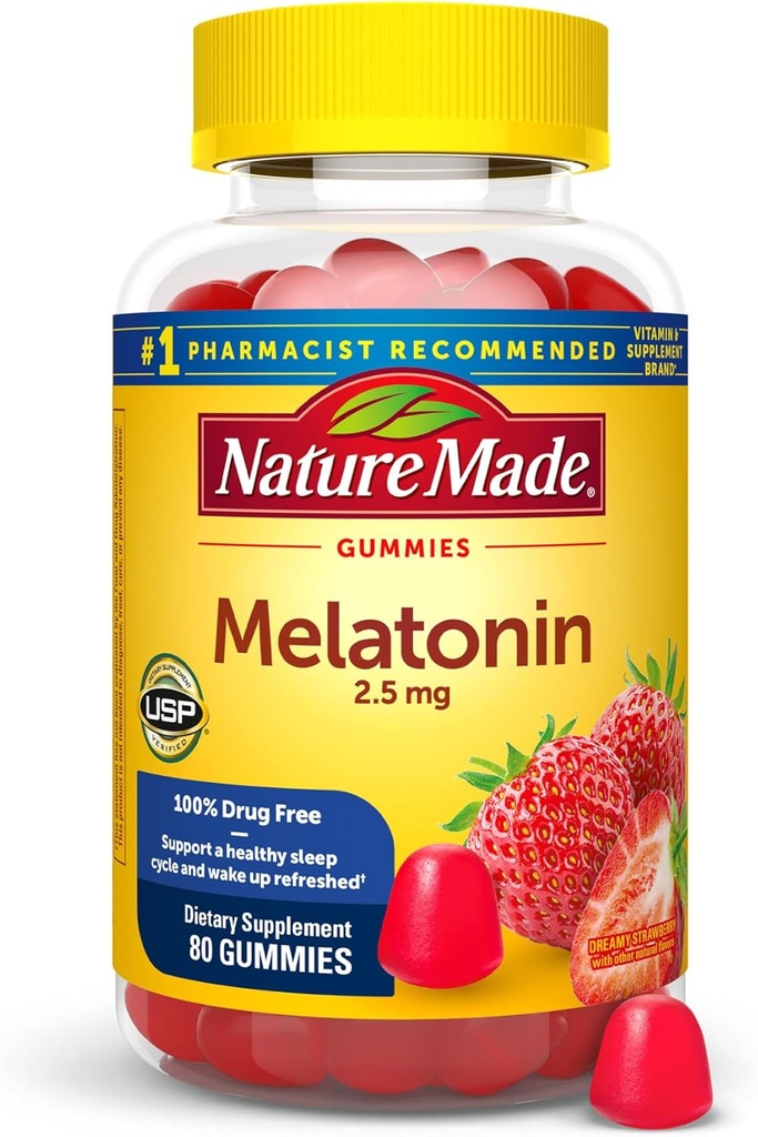 性質はMelatoninのガミー2.5のmgの100%の薬剤の大人のための自由な睡眠の援助を、Melatoninの補足80の計算、80日の供給しました