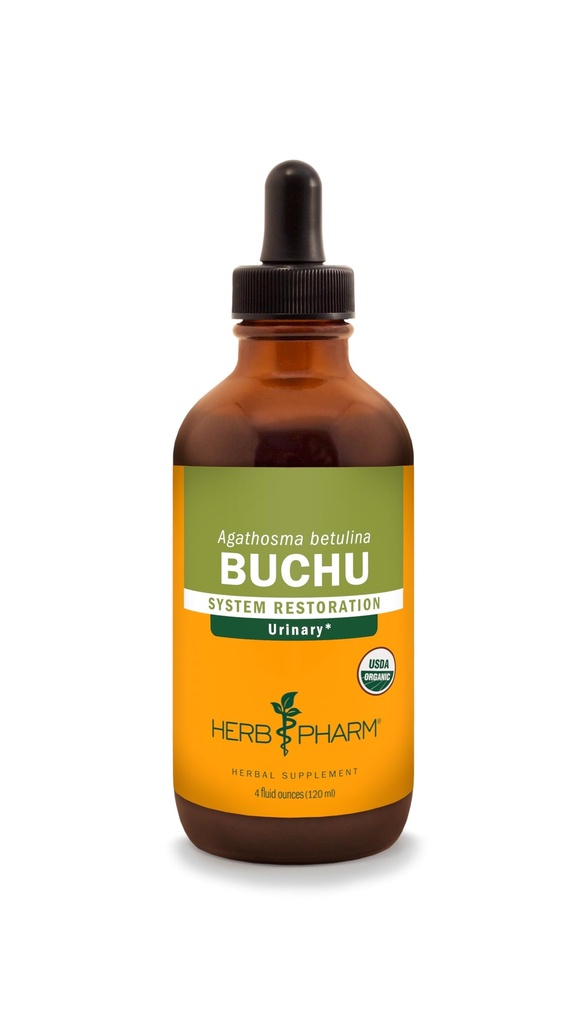 Herb Pharmは泌尿器系サポートのための有機Buchuの液体のエキスを- 4 Ounce証明しました