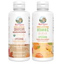 MaryRuth Organics Cordyceps Liposomal(メープルスパイス)&ビタミンC(シトラス&バニラ) | クリーンラベルプロジェクト Verified® | 免疫、皮膚、健康のためのビタミン | 完全菜食主義者、非GMO、グルテンフリー