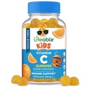 子供のための生みやすい砂糖無料のビタミンC - 250 mg - グレートテイスティングナチュラルフレーバーガーサプリメント - ベジタリアンGMOフリー咀嚼ビタミン - 免疫サポート用 - 子供用 - 90グミー