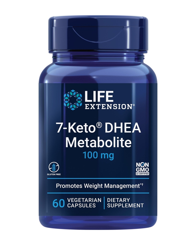 ライフエクステンション7 Keto DHEAメタボライト - あなたの脂肪燃焼炉をクランクアップ - 非GMO -グルテンフリー - 100 Mg - 60ベジタリアンカプセル