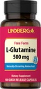 リンバーグ L グルタミン カプセル 女性と男性 | 500mg | 100 丸薬 | 無料フォームサプリメント | GMO ノングルテン 無料