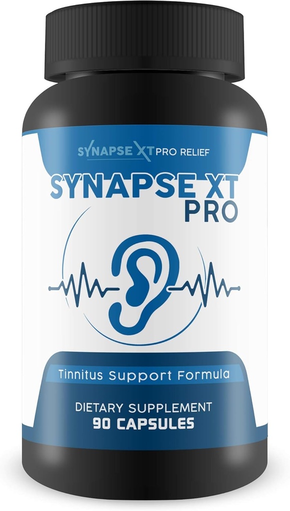 Synapse XT Pro - Tinnitusサポートフォーミュラ - サポート減らされた炎症、騒音、および酸化 - Proprietary Tinnitusハーブリリーフフォーミュラ - Ginseng、ターメリック、および多くのハーブ、90カウント(パッケージ1)