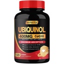 DRFOSTER Coq10 400mg Softgels Ubiquinol with PQQ&ビタミンE、オリーブオイル、ハート、脳&エネルギーサポート - 120日の供給