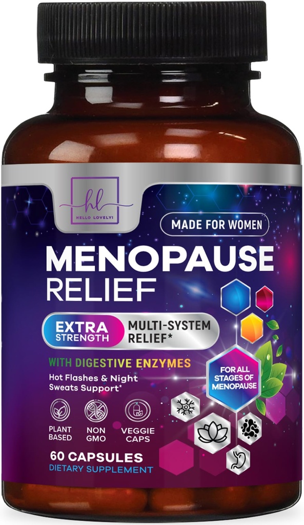 Dong Quai、Chaste Berry、Black Cohosh、8 Billion CFU Probioticsの女性のMenopauseの補足-腟、消化器の健康のための熱いフラッシュ ナイトの汗及び月経の救助のProbiotic - 60のカプセル