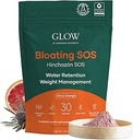 Glow Bloating SOS Drink Powder, Bloating Relief for Women with Morosil & Digestive Enzymes, for Water Retention, Metabolism, Gut Health & Immune Support, Citrus Orange - Dietitian Co-Developed
