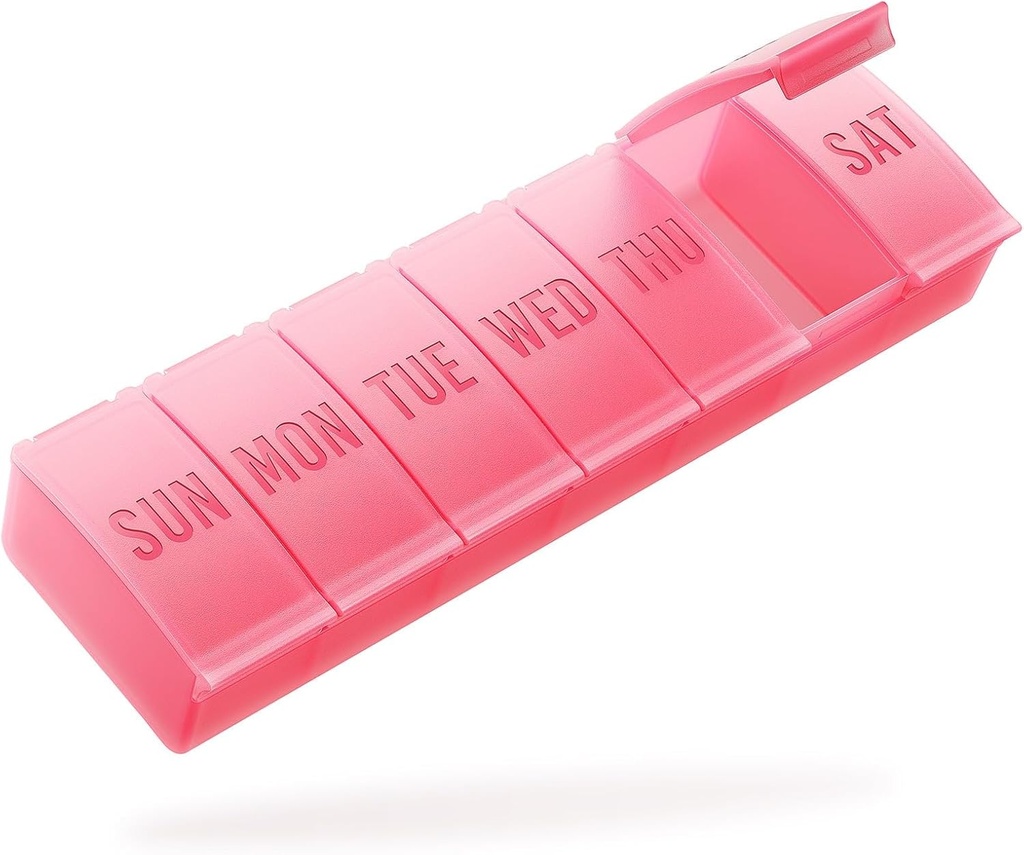 Barhonの丸薬のオルガナイザー大きく、週刊の薬の丸薬のオルガナイザー、大きいビタミンのための7日の丸薬箱の箱旅行は魚油、赤を補います