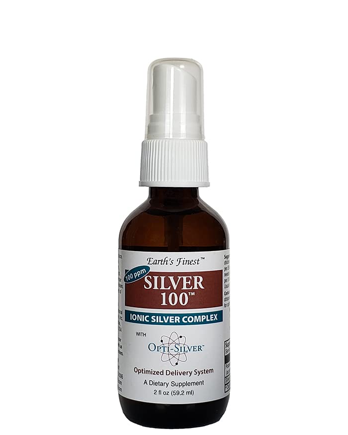 銀100イオニックシルバーコンプレックス(Opti-Silverオプティマイザ対応) - 100 ppm、2oz (59.2mL) - スプレー